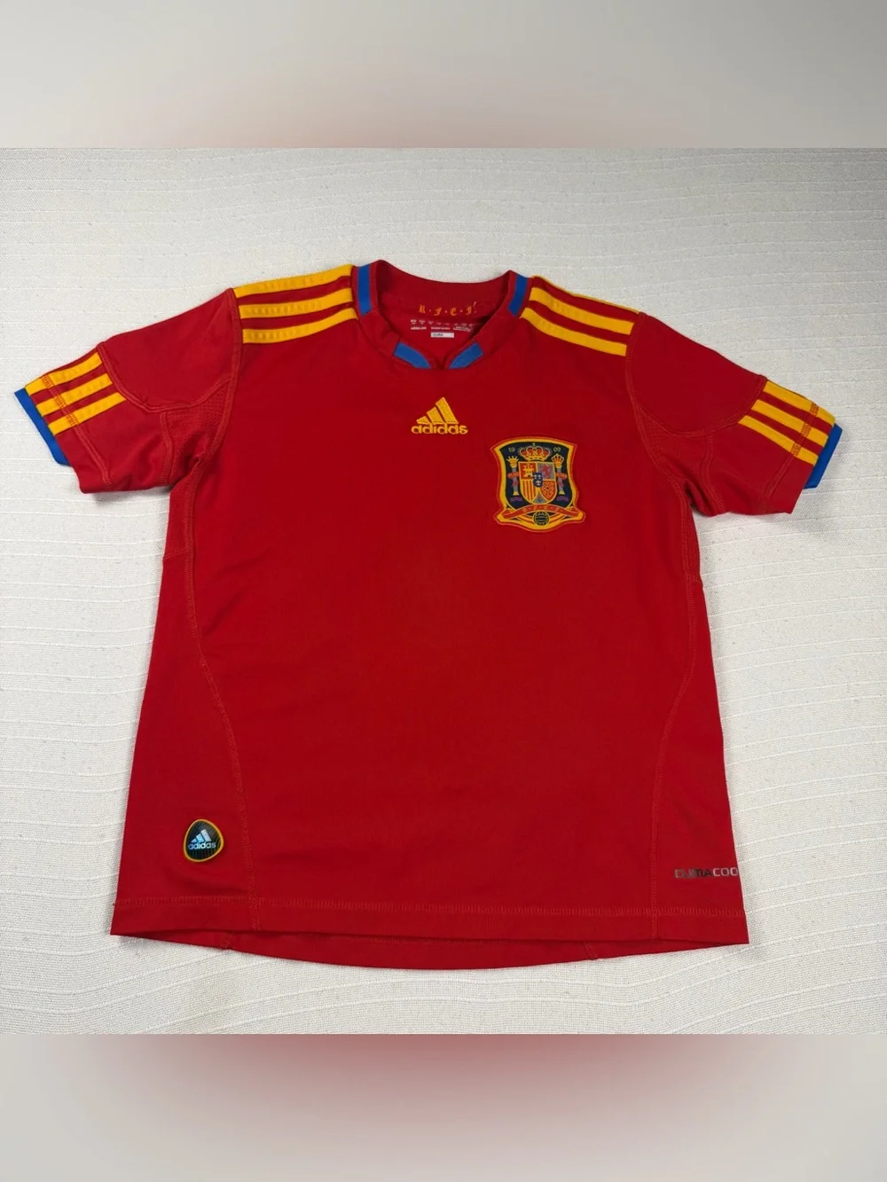 Adidas Spain RFEF Youth Soccer Jersey Size XS (7-8Y) ClimaCool Red